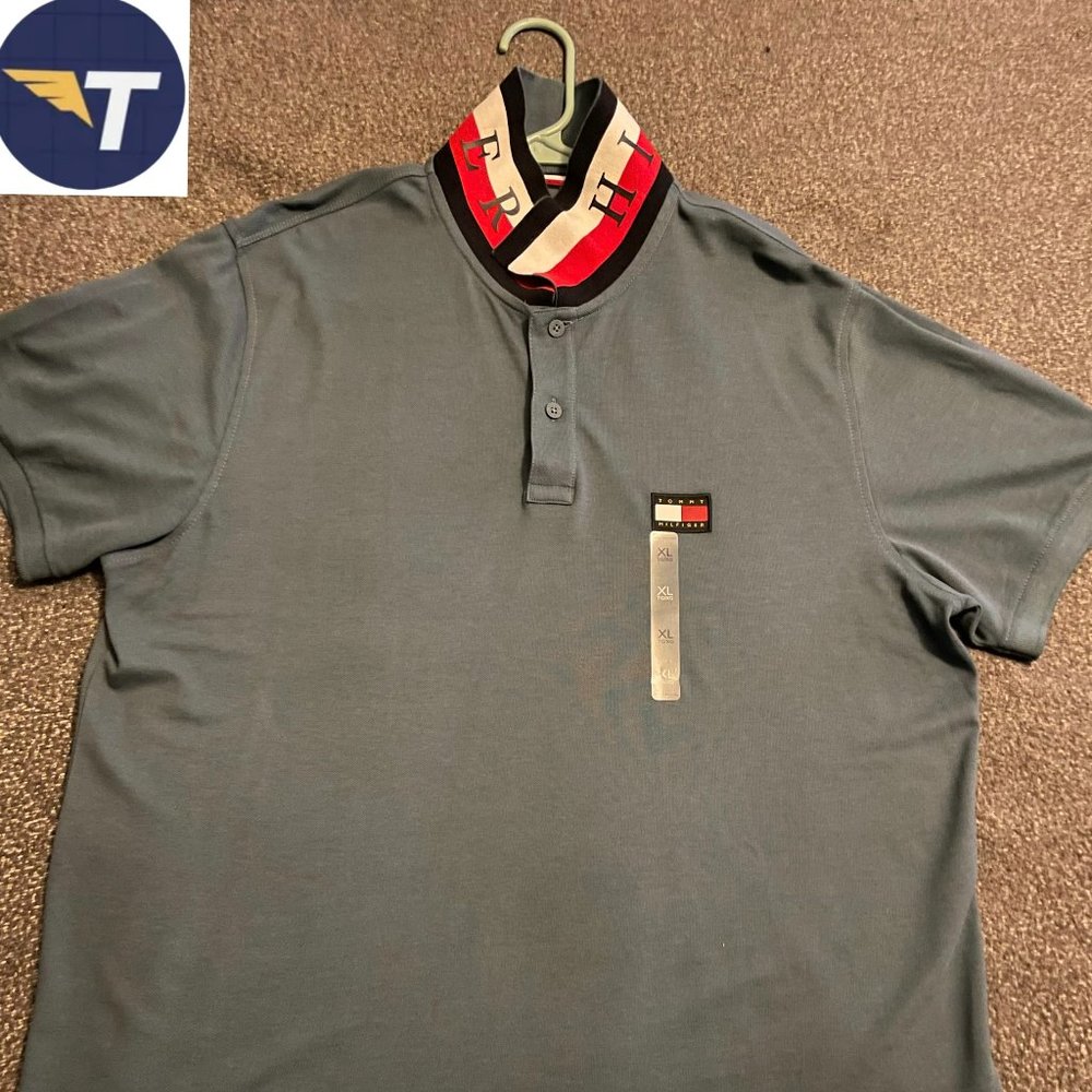 Tommy Hilfiger Polo Shirt W/ Logo Collar Blue